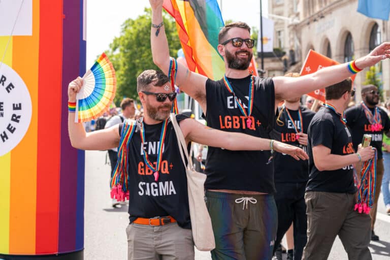 Elton John AIDS Foundation at the London Pride Parade 2024