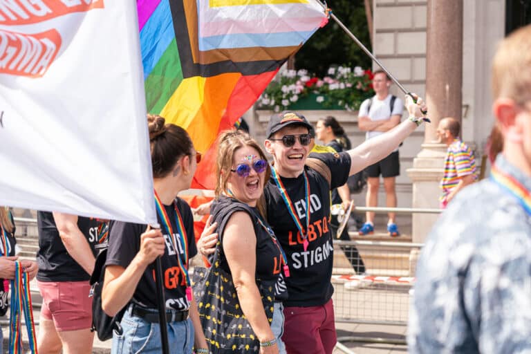 Elton John AIDS Foundation at the London Pride Parade 2024