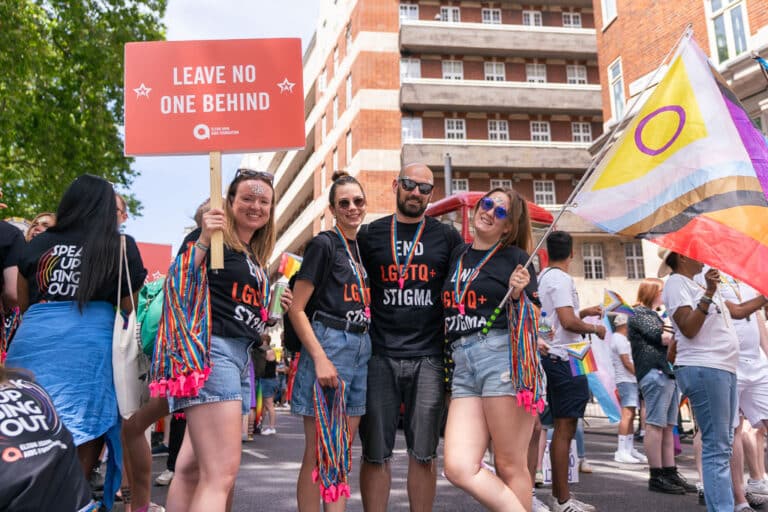 Elton John AIDS Foundation at the London Pride Parade 2024