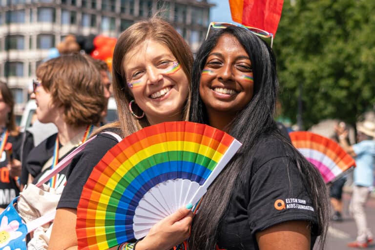 Elton John AIDS Foundation at the London Pride Parade 2024